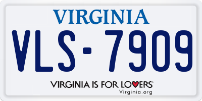 VA license plate VLS7909