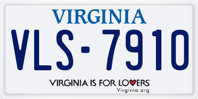VA license plate VLS7910