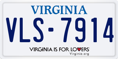 VA license plate VLS7914