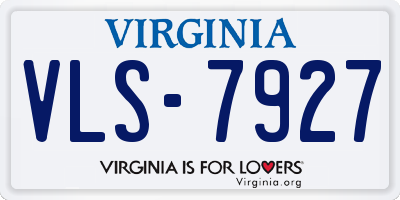 VA license plate VLS7927