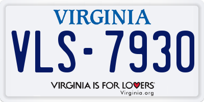 VA license plate VLS7930