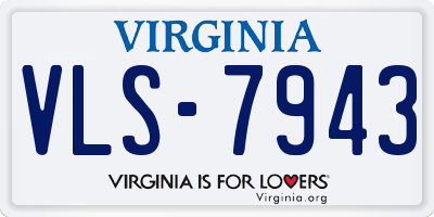 VA license plate VLS7943