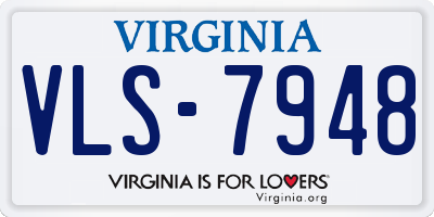 VA license plate VLS7948