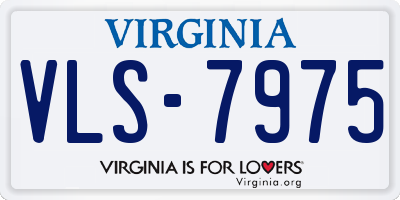 VA license plate VLS7975