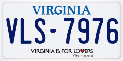 VA license plate VLS7976