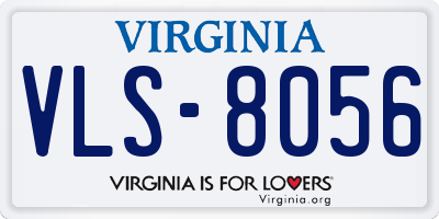 VA license plate VLS8056