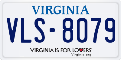 VA license plate VLS8079