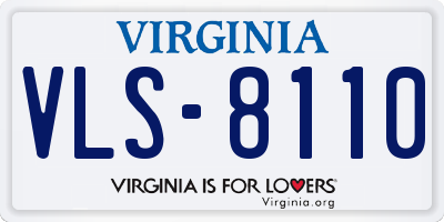 VA license plate VLS8110