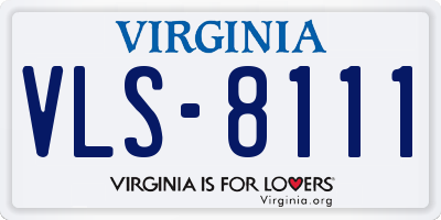 VA license plate VLS8111
