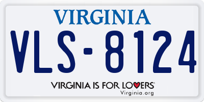 VA license plate VLS8124