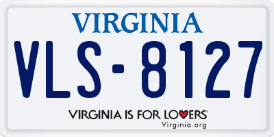 VA license plate VLS8127