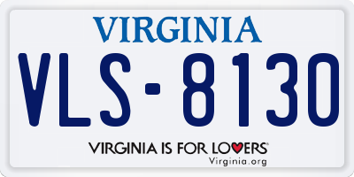 VA license plate VLS8130