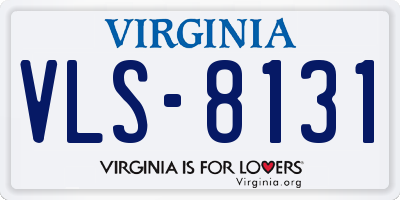 VA license plate VLS8131