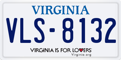 VA license plate VLS8132