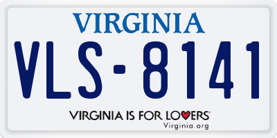 VA license plate VLS8141