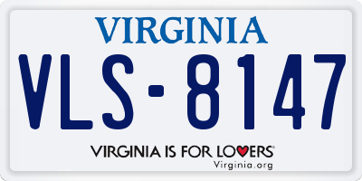VA license plate VLS8147