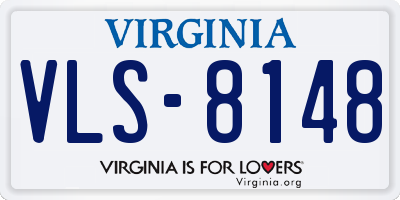 VA license plate VLS8148