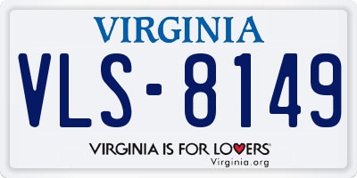VA license plate VLS8149
