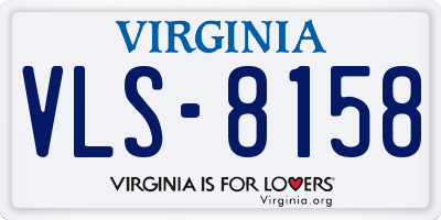 VA license plate VLS8158