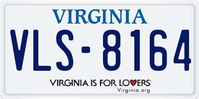 VA license plate VLS8164