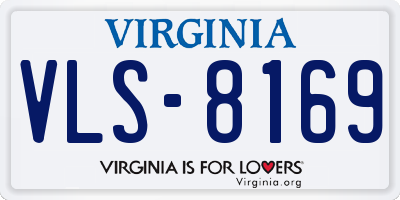 VA license plate VLS8169