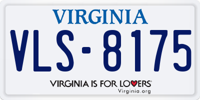 VA license plate VLS8175