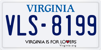 VA license plate VLS8199