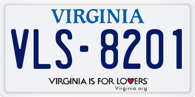 VA license plate VLS8201