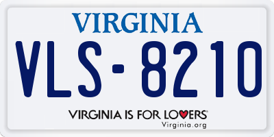 VA license plate VLS8210