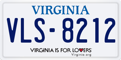 VA license plate VLS8212