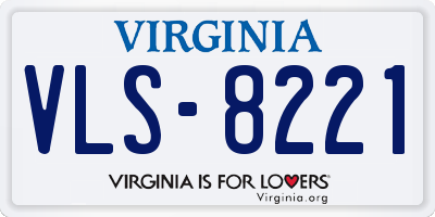 VA license plate VLS8221