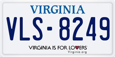 VA license plate VLS8249