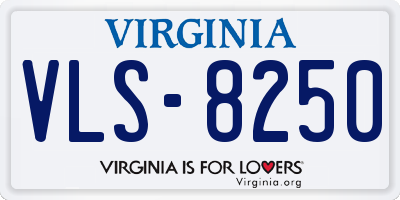 VA license plate VLS8250