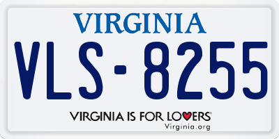 VA license plate VLS8255