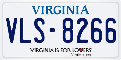 VA license plate VLS8266