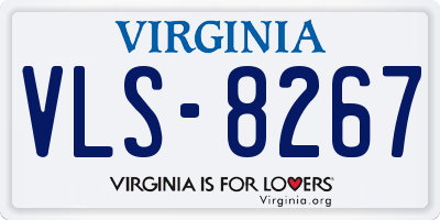VA license plate VLS8267