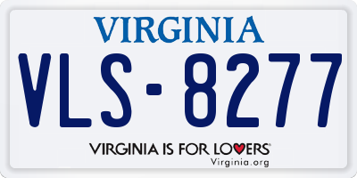 VA license plate VLS8277