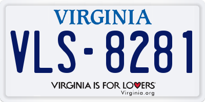 VA license plate VLS8281