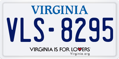 VA license plate VLS8295
