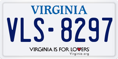 VA license plate VLS8297