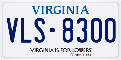 VA license plate VLS8300