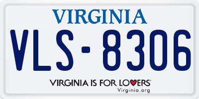VA license plate VLS8306