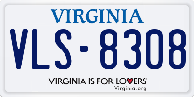 VA license plate VLS8308