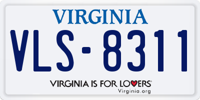 VA license plate VLS8311