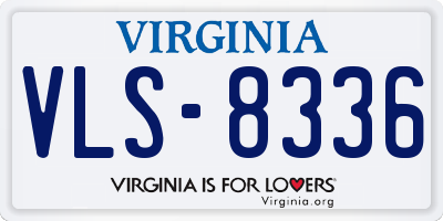 VA license plate VLS8336