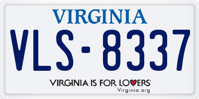VA license plate VLS8337