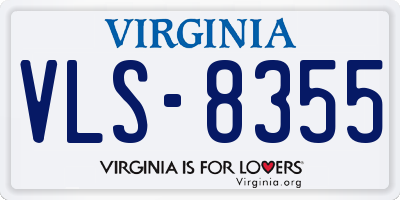VA license plate VLS8355