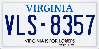 VA license plate VLS8357