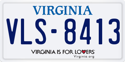 VA license plate VLS8413