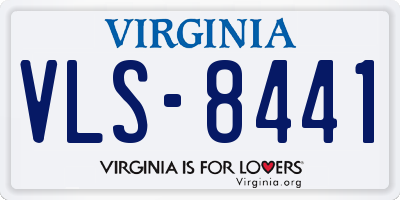 VA license plate VLS8441